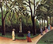 Henri Rousseau View of the Luxembourg,Chopin Monument oil on canvas